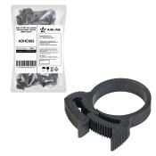 Хомут 22-26/7 мм, силовой зубчатый замок, пластик (ПА66) черный AIRLINE, арт. ADHC002