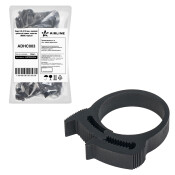 Хомут 26-31/9 мм, силовой зубчатый замок, пластик (ПА66) черный AIRLINE, арт. ADHC003