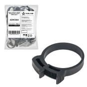 Хомут 37-42/9 мм, силовой зубчатый замок, пластик (ПА66) черный AIRLINE, арт. ADHC004