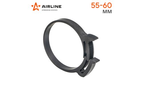 Хомут пластиковый силовой Airline зубчатый замок, ширина 9мм, черный, комплект 25 шт, арт. ADHC011