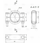 Хомут глушителя кольцевой для а/м Лада 2108 45мм Trialli, арт. TCLP 45