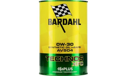 Масло моторное Bardahl Technos XFS AV504 0w30, синтетическое, API SN, ACEA C3, универсальное, 1л, арт. 369039/369040