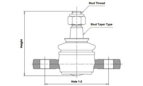 Опора шаровая CTR, передняя, арт. CB0597