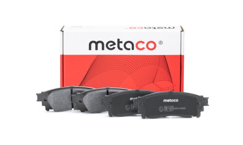 Колодки тормозные дисковые Metaco, задние, комплект на ось (4 шт), арт. 3010-302