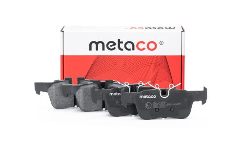 Колодки тормозные дисковые Metaco, задние, комплект на ось (4 шт), арт. 3010-255