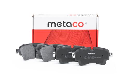 Колодки тормозные дисковые Metaco, задние, комплект на ось (4 шт), арт. 3010-229
