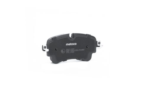 Колодки тормозные дисковые Metaco, задние, комплект на ось (4 шт), арт. 3010-229