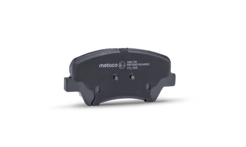 Колодки тормозные дисковые Metaco, передние, комплект на ось (4 шт), арт. 3000-750