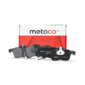 Колодки тормозные дисковые Metaco, передние, комплект на ось (4 шт), арт. 3000-546