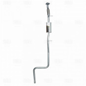 Резонатор выхлопной системы Trialli, для Ford Fusion, алюминизированная сталь, арт. EAM 1005