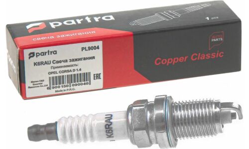 Свеча зажигания PARTRA, арт. PL9004