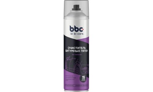 Очиститель кузова BiBiCare Tar Remover, от битумных пятен, жировых, масляных и мазутных загрязнений, аэрозоль 650мл, арт. 4047