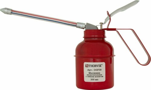 Масленка нагнетательная с гибким шлангом, 300 мл Thorvik, арт. OGF30