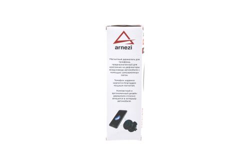 Держатель для телефона Arnezi, в дефлектор, магнитный, поворотный, чёрный, арт. A0602070