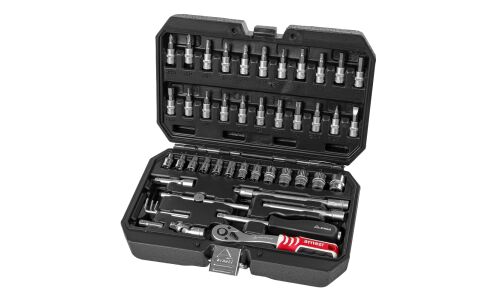 Набор инструментов Arnezi, с трещоткой, под размер 1/4", комплект 46 предметов, арт. R0900046