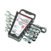 Набор комбинированных ключей Arnezi, от 8 до 17мм, с трещоткой, шарнирный, 6 предметов, арт. R1030591