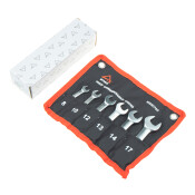 Набор комбинированных ключей Arnezi, от 8 до 17мм, с трещоткой, шарнирный, 6 предметов, арт. R1030760