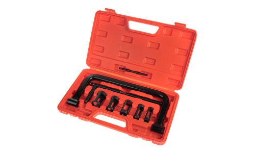 Рассухариватель клапанов универсальный, струбцина, 9пр. в кейсе ARNEZI, арт. R7720015