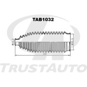 Пыльник рулевой рейки 53,5х187х15,5 TRUSTAUTO, арт. TAB1032