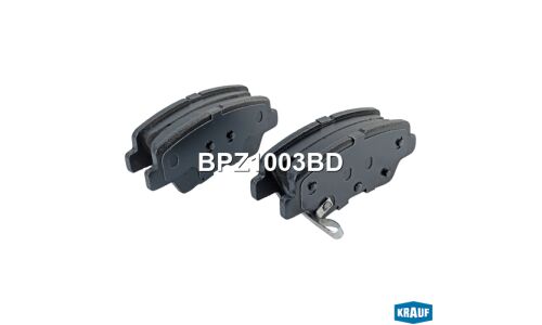 Колодки тормозные дисковые Krauf, комплект на ось (4 шт), арт. BPZ1003BD