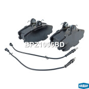 Колодки тормозные дисковые Krauf, комплект на ось (4 шт), арт. BPZ1006BD