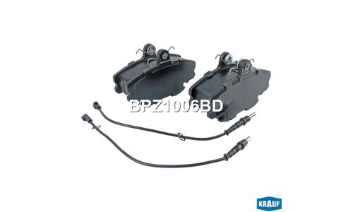 Колодки тормозные дисковые Krauf, комплект на ось (4 шт), арт. BPZ1006BD