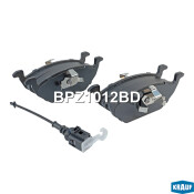 Колодки тормозные дисковые Krauf, комплект на ось (4 шт), арт. BPZ1012BD