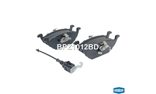 Колодки тормозные дисковые Krauf, комплект на ось (4 шт), арт. BPZ1012BD