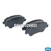 Колодки тормозные дисковые Krauf, комплект на ось (4 шт), арт. BPZ1026BD