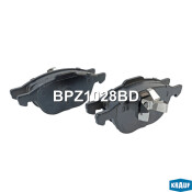 Колодки тормозные дисковые Krauf, комплект на ось (4 шт), арт. BPZ1028BD