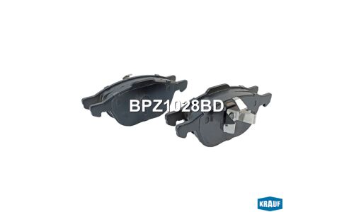 Колодки тормозные дисковые Krauf, комплект на ось (4 шт), арт. BPZ1028BD