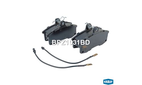 Колодки тормозные дисковые Krauf, комплект на ось (4 шт), арт. BPZ1031BD