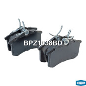 Колодки тормозные дисковые Krauf, комплект на ось (4 шт), арт. BPZ1038BD