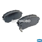 Колодки тормозные дисковые Krauf, комплект на ось (4 шт), арт. BPZ1043BD