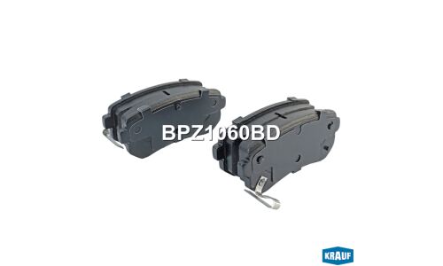 Колодки тормозные дисковые Krauf, комплект на ось (4 шт), арт. BPZ1060BD