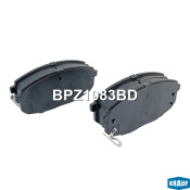 Колодки тормозные дисковые Krauf, комплект на ось (4 шт), арт. BPZ1083BD