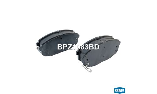 Колодки тормозные дисковые Krauf, комплект на ось (4 шт), арт. BPZ1083BD