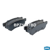 Колодки тормозные дисковые Krauf, комплект на ось (4 шт), арт. BPZ1097BD
