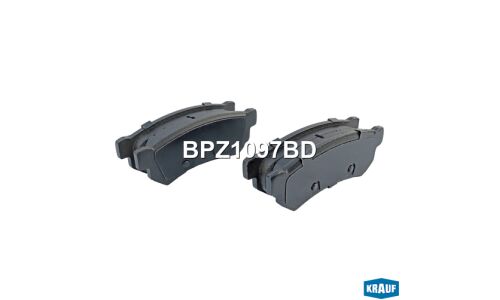 Колодки тормозные дисковые Krauf, комплект на ось (4 шт), арт. BPZ1097BD