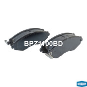 Колодки тормозные дисковые Krauf, комплект на ось (4 шт), арт. BPZ1100BD