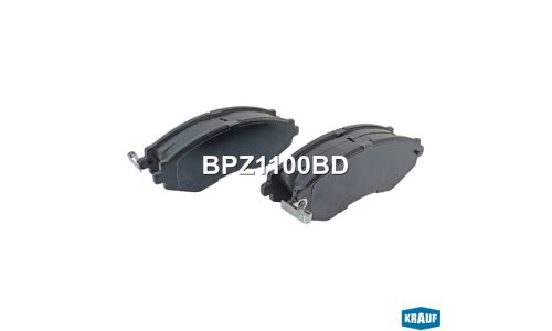 Колодки тормозные дисковые Krauf, комплект на ось (4 шт), арт. BPZ1100BD