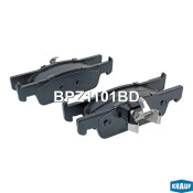 Колодки тормозные дисковые Krauf, комплект на ось (4 шт), арт. BPZ1101BD