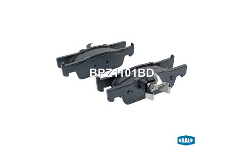 Колодки тормозные дисковые Krauf, комплект на ось (4 шт), арт. BPZ1101BD