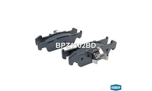 Колодки тормозные дисковые Krauf, комплект на ось (4 шт), арт. BPZ1102BD