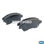 Колодки тормозные дисковые Krauf, комплект на ось (4 шт), арт. BPZ1105BD