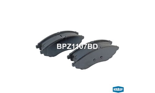 Колодки тормозные дисковые Krauf, комплект на ось (4 шт), арт. BPZ1107BD