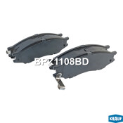 Колодки тормозные дисковые Krauf, комплект на ось (4 шт), арт. BPZ1108BD