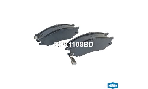 Колодки тормозные дисковые Krauf, комплект на ось (4 шт), арт. BPZ1108BD