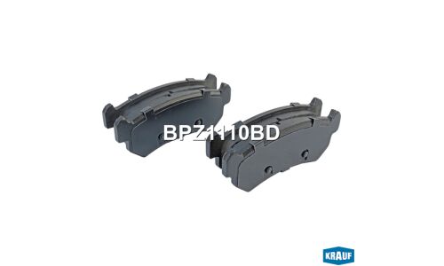 Колодки тормозные дисковые Krauf, комплект на ось (4 шт), арт. BPZ1110BD