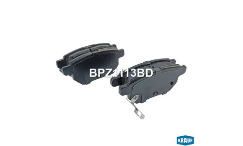 Колодки тормозные дисковые Krauf, комплект на ось (4 шт), арт. BPZ1113BD